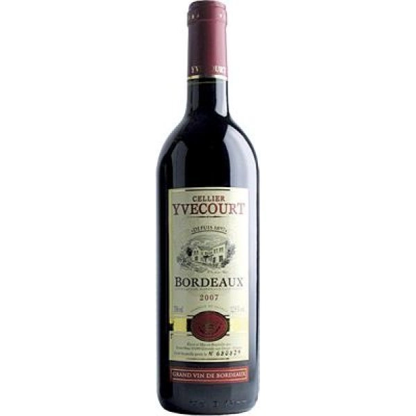 Вино Yvecourt Bordeaux Ивкур Бордо красное сухое  2014 750 мл