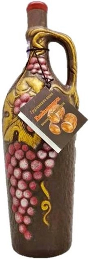 Вино  Usakhelauris Venakhebi  Kindzmarauli red ceramic botlle  1000 мл