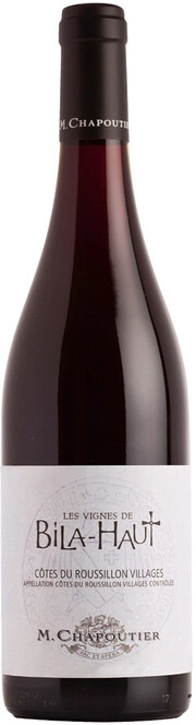 Вино M. Chapoutier Les Vignes de Bila-Haut Cotes du Roussillon Villages AOC  М. Шапутье  Ле Винь де Била-О, Кот дю Руссийон Вилляж  2016 1500  мл