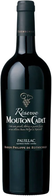 Вино  Mouton Cadet  Reserve  Pauillac AOC  Мутон Каде  Резерв Пойяк 2015  750 мл