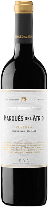 Вино Marques del Atrio  Reserva Rioja DOCa  Маркес дель Атрио Ресерва 750 мл