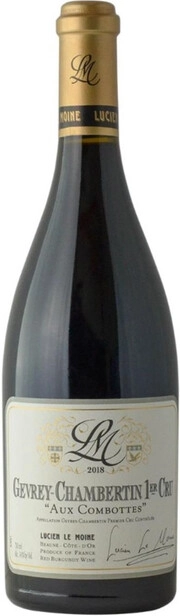 Вино Lucien Le Moine Gevrey-Chambertin 1er Cru Aux Combottes AOC Люсьен Ле Муан Жевре-Шамбертен Премье Крю О Комбот 2018 750 мл