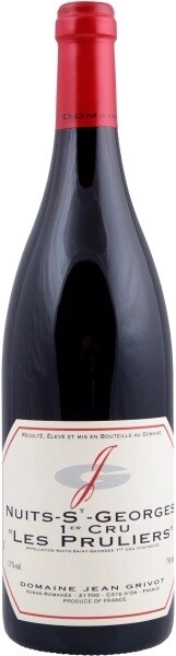Вино Domaine Jean Grivot Nuits-St-Georges 1er Cru AOC  Les Pruliers  2012 750 мл 13%