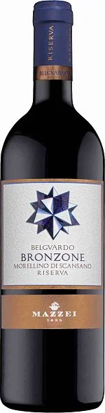 Вино Bronzone Morellino di Scansano Riserva Belgvardo 2021  750 мл