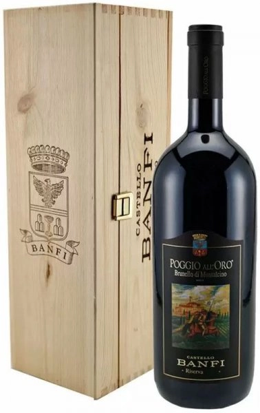 Вино Banfi  Poggio all'Oro Brunello di Montalcino Riserva DOCG wooden box  2016  1,5 л
