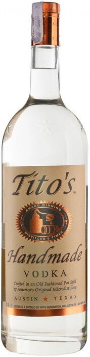 Водка Tito's" Handmade Vodka 3000 мл