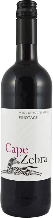 Вино  Cape Zebra  Pinotage  Кейп Зебра Пинотаж 750 мл