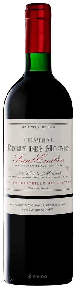 Вино Chateau Robin des Moines Saint-emilion 2016 750 мл 13,5%