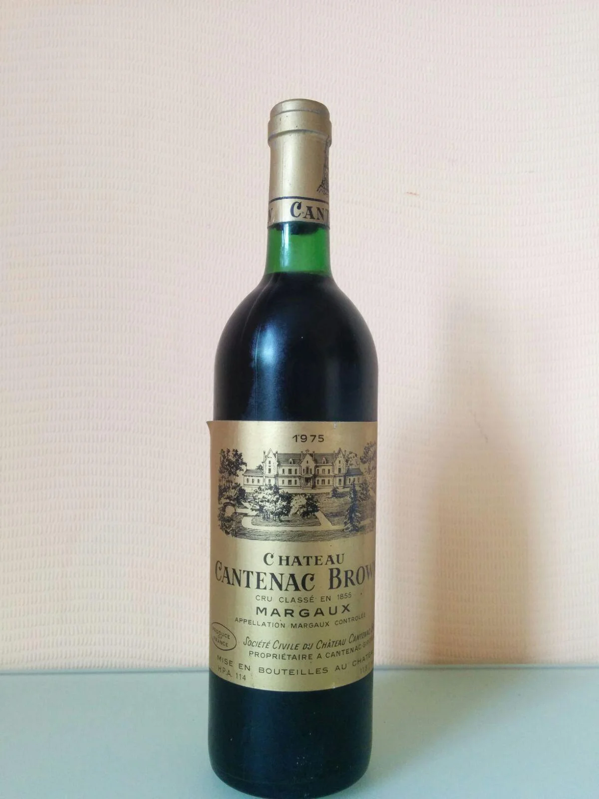 Вино Chateau Cantenac Brown Margaux Шато Кантенак Браун Марго 1975
