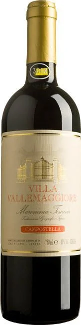 Вино Villa Vallemaggiore Campostella Maremma Toscana IGT  Вилла Валльмаджоре Кампостелла  2015 750 мл
