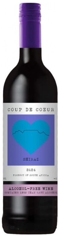 Безалкогольное вино Coup de Coeur Shiraz Alcohol-Free  2024  750 мл