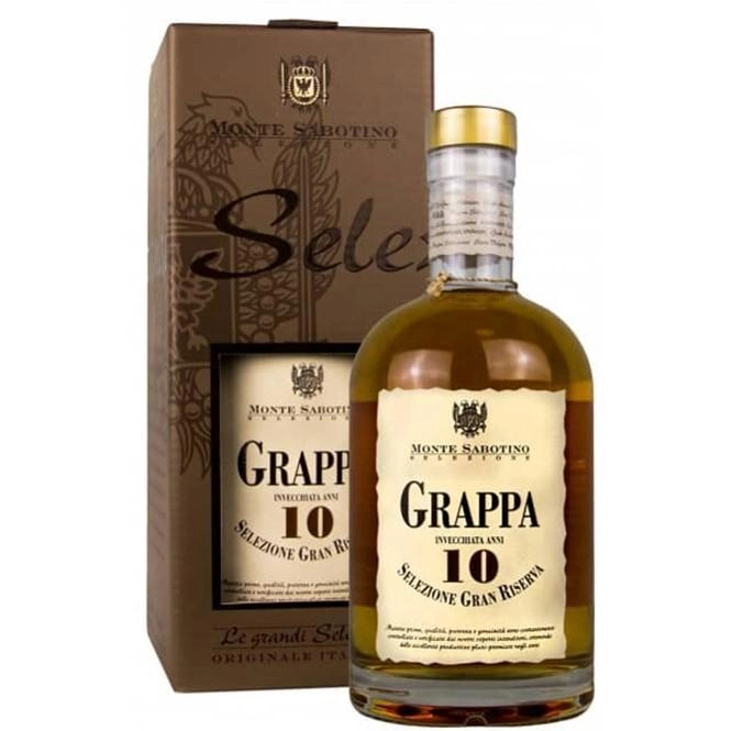 Граппа Grappa Monte Sabotino Selezione Gran Riserva 10 y.o gift in box 700 мл