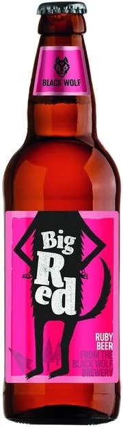 Пиво Black Wolf  Big Red БЛЭК ВУЛФ  Биг Рэд  стекло  500 мл
