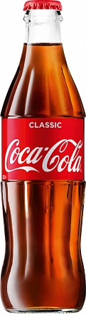 Напиток газированный  Coca-Cola Glass Кока-Кола в стеклянной бутылке  330 мл