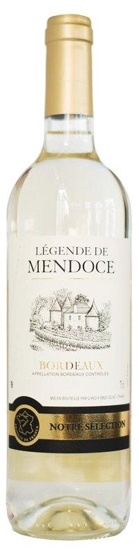 Вино Legende de Mendoce  Bordeaux AOC Лежанд де Мендос Бордо Блан 2015 750 мл