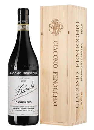 Вино Giacomo Fenocchio Barolo Castellero gift box 2021  750 мл