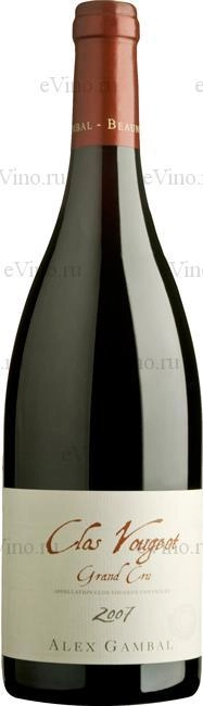 Вино  Alex Gambal Clos De Vougeot Алекс Гамбал Кло Вужо Гран Крю 2008 750мл