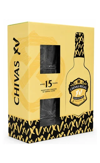 Виски Chivas Regal  XV 15  gift box with 2 glasses  750 мл 40%
