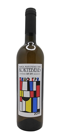 Вино Коктебель Геометрия Пино Гри  белое сухое  750 мл