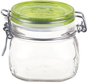 Ёмкости Bormioli Rocco Fido Jar Green Top Set of 12 pcs Бормиоли Рокко Фидо  Банка Банка с зеленой крышкой Набор из 12 штук 500 мл