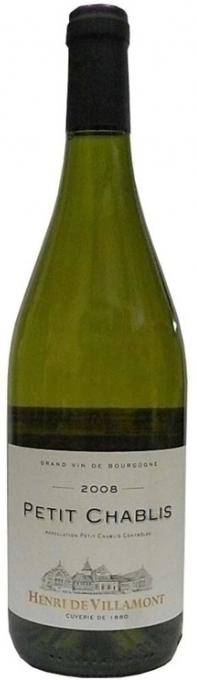 Вино Henri de Villamont Petit Chablis  2013 750 мл