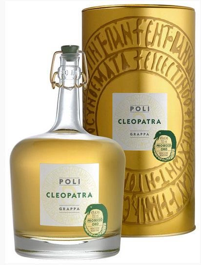 Граппа Cleopatra  Prosecco Oro  gift tube Клеопатра Просекко Оро в подарочной тубе 700 мл