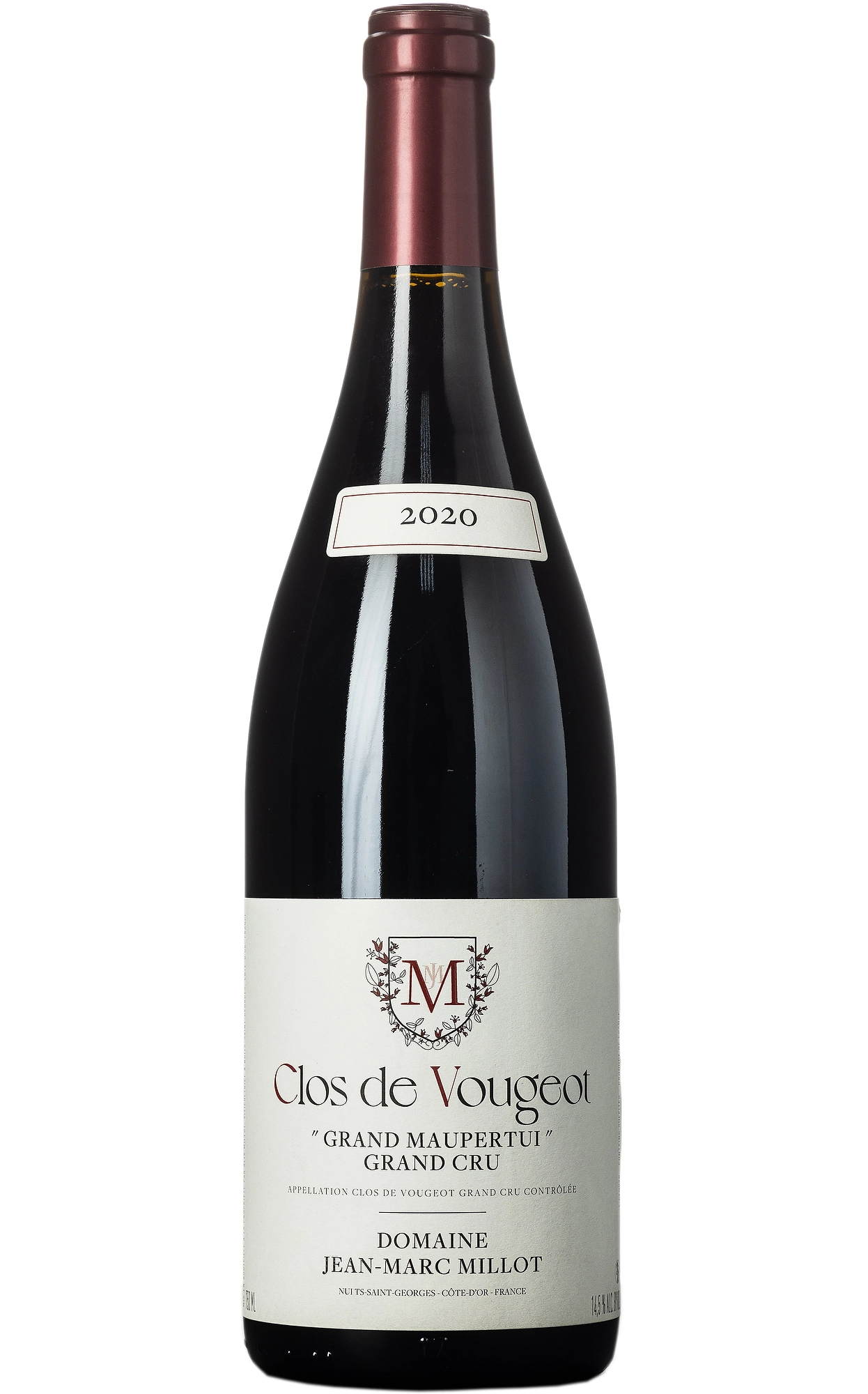 Вино Domaine Jean-Marc Millot  Clos de Vougeot Grand Cru Grand Maupertui    2019 750 мл   13%