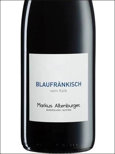 Вино Markus Altenburger Blaufrankisch vom Kalk Burgenland, Маркус Альтенбургер Блауфранкиш фом Кальк Бургенланд 2019 750 мл