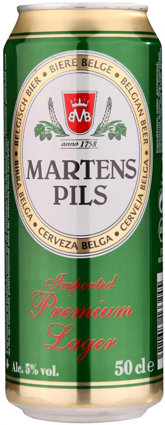 Пиво Martens Pils in can Мартенс Пилс в жестяной банке 500 мл