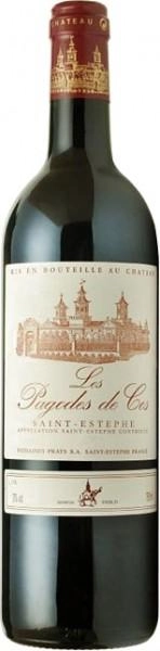 Вино Les Pagodes de Cos AOC Saint Estephe Ле Пагоде де Кос 2015 750 мл