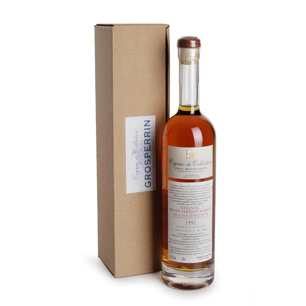 Коньяк Grosperrin Bois Ordinaires De L'lle D'Oleron gift box Гросперрин Буа Ординэр Де Лиль д'Олерон в подарочной упаковке 1991 700 мл