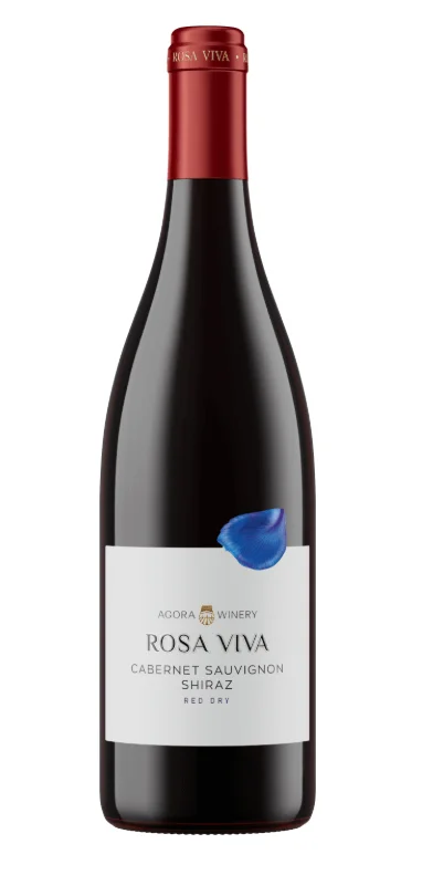 Вино Агора Роза Вива Каберне Совиньон Шираз 2024 750 мл