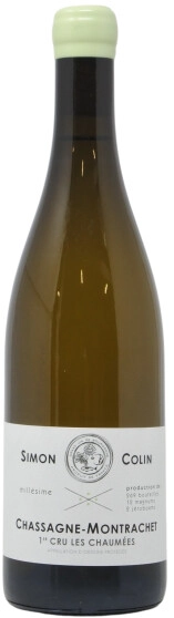 Вино Simon Colin Chassagne-Montrachet 1-e Cru Les Chaumees  Симон Колин Шассань-Монраше 1-е Крю Ле Шом  2019 750 мл 13,5%