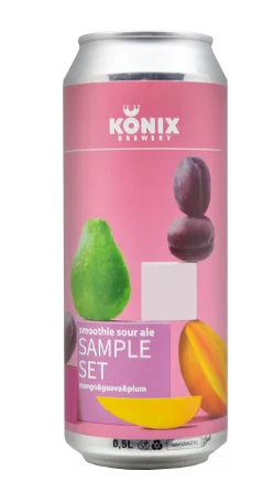 Пиво  Konix Sample Set Mango & Guava & Plum    Коникс Сэмпл Сэт Манго & Гуава & Слива     ж/б  500 мл