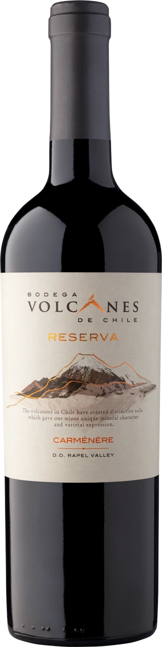 Вино  Bodega Volcanes de Chile  Reserva Carmenère  Бодега Волканес де Чили  Резерва Карменер 2020 750 мл