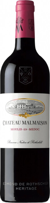 Вино Chateau Malmaison Baronne Nadine de Rothschild Moulis-en-Medoc AOC 2015 750 мл 13%