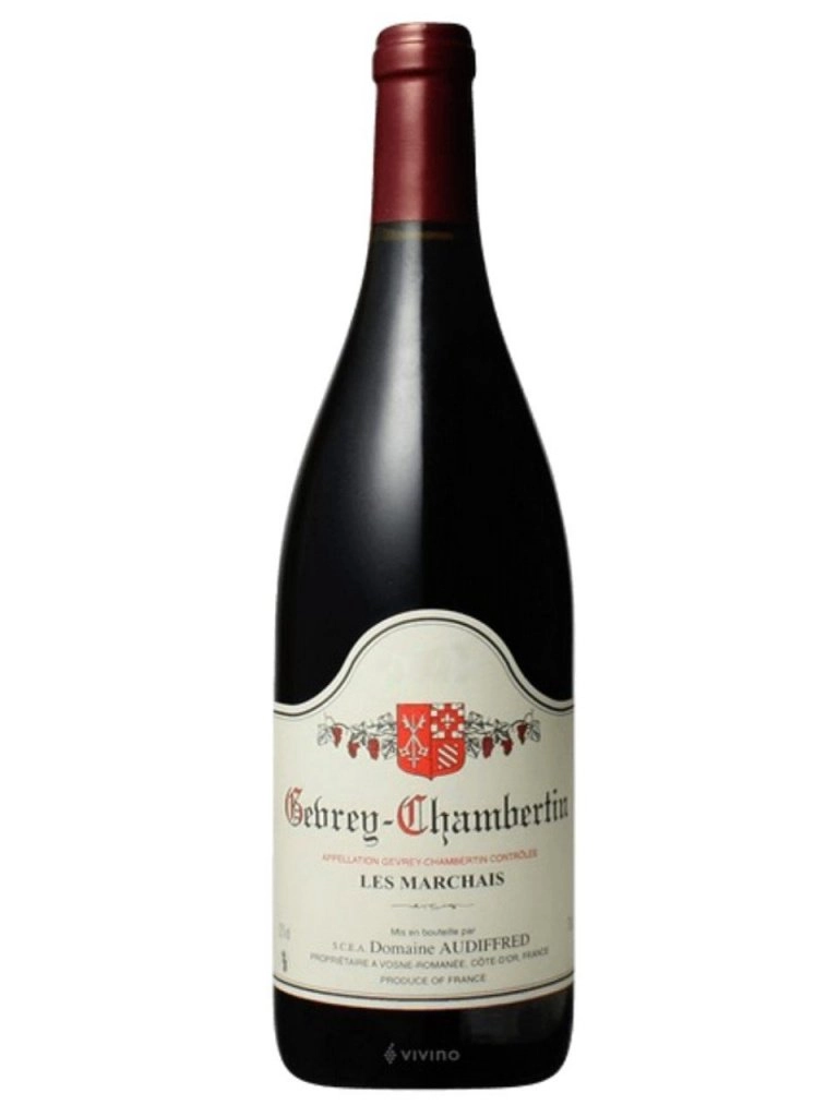 Вино   Domaine Audiffred Gevrey Chambertin Les Marchais AOC  Домен Одиффре Жевре-Шамбертен Ле Марше  красное сухое 750 мл
