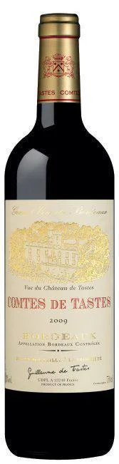 Вино "Comtes de Tastes", Bordeaux AOC, "Комт де Таст", 2009, 750 мл