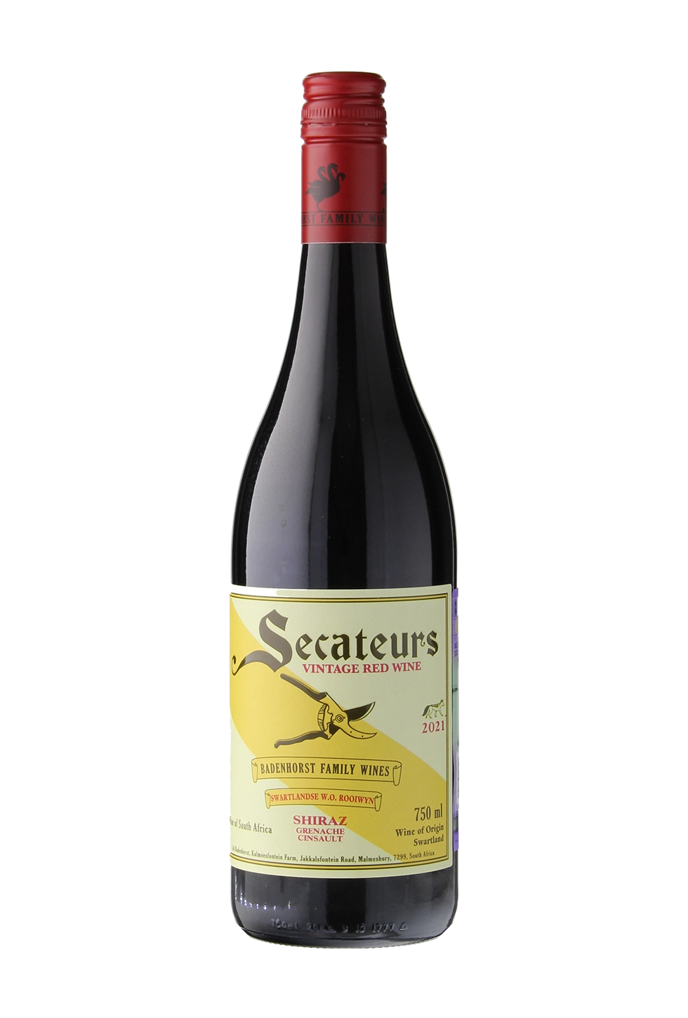 Вино Badenhorst Family Wines Secateurs Red Blend Swartland WO  2021  750 мл