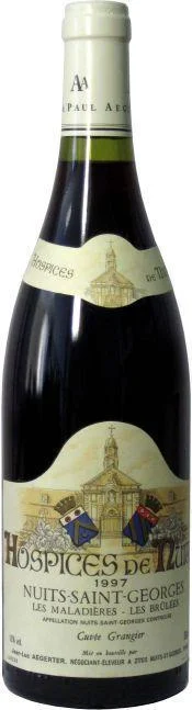 Вино Aegerter, Nuits Saint Georges 1-er Cru Hospices de Nuits, Эжертер, Нюи-Сен-Жорж 1-е Крю Оспис де Нюи, 1999, 750 мл