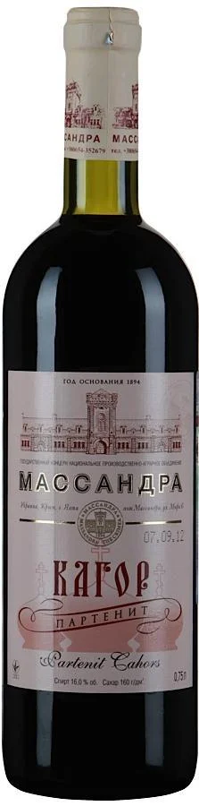 Вино Массандра Кагор Партенит  750 мл