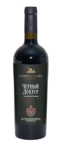 Напиток винный Солнечная Долина  Черный Доктор 750 мл