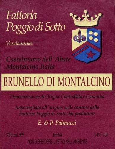 Вино Poggio di Sotto Brunello di Montalcino,  Брунелло ди Монтальчино 08-09-10years Set 3 bott. 14%