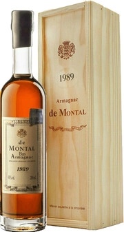 Арманьяк Armagnac de Montal Bas Armagnac wooden box  1989 200 мл 40%