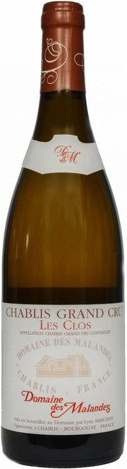 Вино Domaine des Malandes Chablis Grand Cru  Les Clos   2018 1500 мл