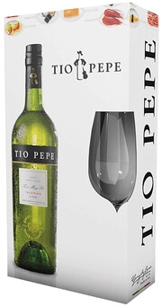 Херес  Tio Pepe Palomino Fino  gift box with glass  750 мл