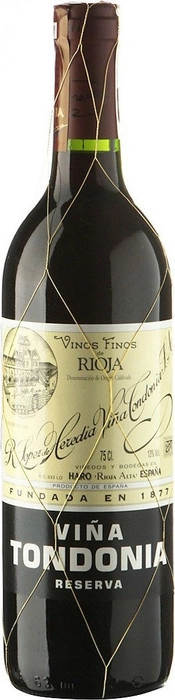 Вино Vina Tondonia Reserva Rioja DOC Винья Тондония Ресерва ДОКа Риоха  2007 750 мл