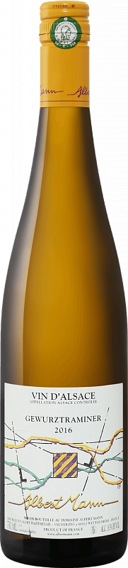 Вино Albert Mann Gewurztraminer   2016 750 мл