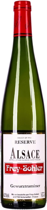 Вино Frey-Sohler  Gewurztraminer Reserve  Alsace AOC 2022 750 мл