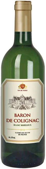 Вино Baron de Colignac Blanc Moelleux Барон де Колиньяк" Белое Полусладкое 750 мл